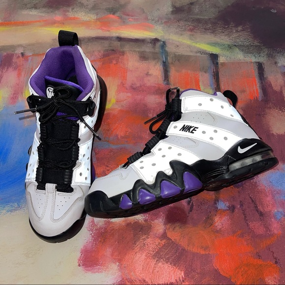 NikeBoys Air Max in White, Black Purple